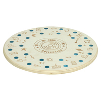 Support en bois rotatif pour figurines Tonie, diamètre 35 cm, en contreplaqué non fini, aimants inclus.