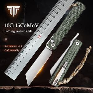 Coltello da caccia da 10 cr15comov con lama da 10 cr15comov Micarta manico di sopravvivenza per campeggio coltelli pieghevoli <span class=keywords><strong>Higonokami</strong></span> - Product Image 2