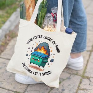 Bolsa de tela Dumpster Gifts, Bolsa de lona Dumpster con diseño <span class=keywords><strong>This</strong></span> <span class=keywords><strong>Little</strong></span> <span class=keywords><strong>Light</strong></span> <span class=keywords><strong>of</strong></span> <span class=keywords><strong>Mine</strong></span> - Product Image 2
