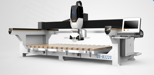 Professional <strong>4</strong>+1 Axis Bridge Saw US-B3220 Stone Cutting Saw Blade Spindle CCD <strong>Visual</strong> Layout Positioning Cylinders 45&deg; Bevel - Product Image 4