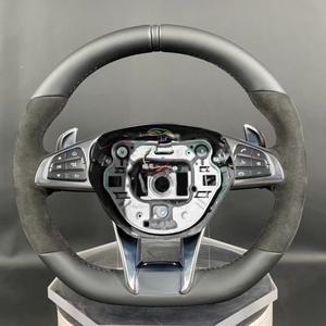 Para <span class=keywords><strong>Mercedes</strong></span> Benz W204 W205 W213 W219 W222 A45 E63 Gle Gls <span class=keywords><strong>Amg</strong></span> <span class=keywords><strong>Gt</strong></span> C63 E63 S63 G63Real Venta caliente volante de fibra de carbono - Product Image 2