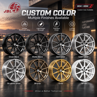 Velg Monoblock Forged Custom 5x112 5x114.3 5x120 16 hingga 24 Inch Gunmetal 5 Palang Ringan untuk Balap, untuk BMW Honda Toyota