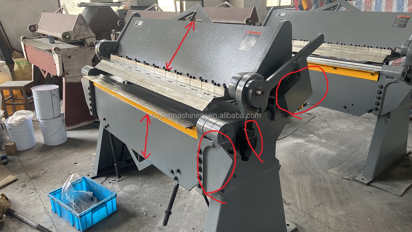 Manual hand brake small sheet metal bending box and translation finger