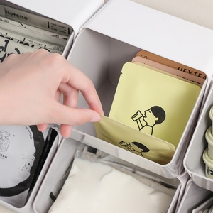 New <b>Drawer</b> Style Stationery <b>Storage</b> <b>Box</b> Plastic Cosmetic Tea Bag Coffee Sugar <b>Storage</b> Containers Desktop Organizer <b>Box</b> - Product Image 3