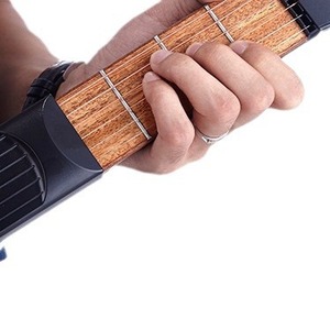 Guitarra de bolsillo, herramienta de práctica portátil para guitarra, placa de cuello de guitarra acústica de 33,5 Cm para entrenamiento de dedos - Product Image 2