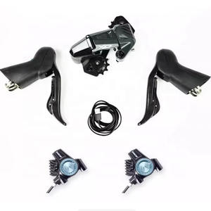 Groupe <span class=keywords><strong>de</strong></span> transmission Wheeltop GEX pour vélo <span class=keywords><strong>de</strong></span> gravier 1x12 vitesses avec dérailleur arrière, levier <span class=keywords><strong>de</strong></span> commande double et étrier <span class=keywords><strong>de</strong></span> frein 7800 - Product Image 1