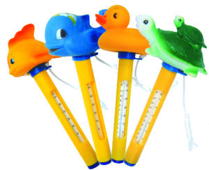 Cleanwell Flottant Thermomètre Animal-Or Poisson, Canard, Baleine, Tortues - Product Image 1