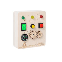 Jouet éducatif Montessori, activité scientifique, jouet pour enfants, en bois écologique, portable, voyage, interrupteur à lumière LED, planche d'activités