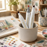 Ensemble de marqueurs permanents professionnels STA pour la vente en gros, 36 marqueurs à l'alcool colorés à double pointe pour le dessin