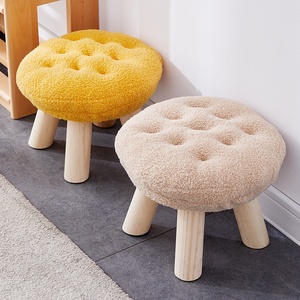 Cookie Biscuit Cookies Model Foldable Modern Simple Solid Wood Children's Shoe <strong>Changing</strong> Stool for Sofa Coffee <strong>Table</strong> - Product Image 3
