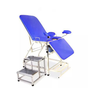 Sillón <span class=keywords><strong>de</strong></span> Examen Ginecológico Plegable al por Mayor <span class=keywords><strong>de</strong></span> Fábrica con Estribos para Mujeres Embarazadas y Uso Clínico - Product Image 1