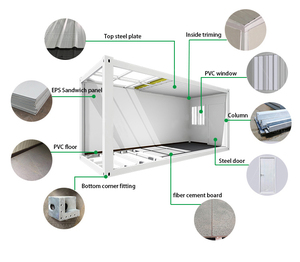 <span class=keywords><strong>Vendita</strong></span> diretta all'ingrosso che vive <span class=keywords><strong>casa</strong></span> Mobile contenitore per uffici 20Ft contenitore Flat Pack - Product Image 2