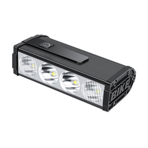 Bike Front <b>Light</b> Aluminum Alloy <b>LED</b> Rechargeable <b>USB</b> Cycling <b>Light</b> IPX4 Waterproof 4 Modes - Product Image 1