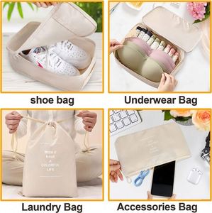 Échantillon Gratuit : Lot de 8 Cubes de Rangement pour Bagages de Voyage avec Sac à Linge, Sac de Compression pour Chaussures, et Organiseurs de Vêtements - Product Image 4