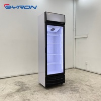 Réfrigérateur commercial vertical grande capacité avec porte vitrée pour boissons, équipement de réfrigération, congélateur de supermarché