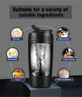Botella Mezcladora de Proteína para Gimnasio Automática Potente Eléctrica Recargable por USB Portátil Deportiva Personalizada al Por Mayor