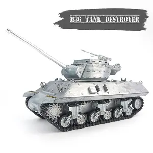Bilancia elettrica 1/16 RC serbatoio in metallo M36 Jackson Tank Destroyer EP RC serbatoio di tiro a infrarossi funzione personalizzata - Product Image 1