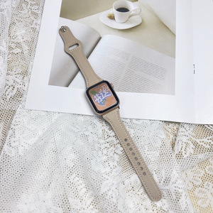 Correa <span class=keywords><strong>de</strong></span> reloj <span class=keywords><strong>de</strong></span> cuero delgada, diseño elegante, correa <span class=keywords><strong>de</strong></span> moda para mujer, pulsera ajustable <span class=keywords><strong>de</strong></span> repuesto para reloj inteligente - Product Image 5