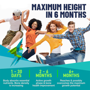 Height Growth Support Capsules for Kids Teens Adults Bone Density & Joint Wellness 60 Count - Product Image 6