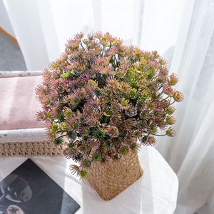 Bouquet de fleurs artificielles CallaFloral, violet, en plastique, décoration de mariage, décoration de la maison - Product Image 1