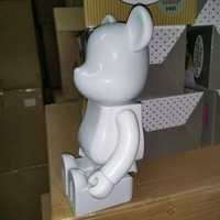 Bearbrick – poupée mobile blanche et noire à Joint Kaw, jouet de bricolage, Figurine Kaw400 %