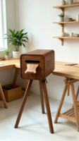 Huanyji - Stand d'impression pour photomaton en bois - Connectivité Bluetooth/USB/HDMI - Impression instantanée - Capacité de 15 personnes - Garantie de 2 ans