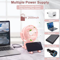 Ventilateur Électrique Poulpe Pulvérisateur Rechargeable Portable Voyage Bébé Mini Ventilateur par Trépied Flexible De Poche Suspendu Bébé Poussette Ventilateur