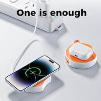 Accessoires mobiles pour le dropshipping : Câble rétractable créatif pour écouteurs, chargeur sans fil pour iPhone, avec logo personnalisé