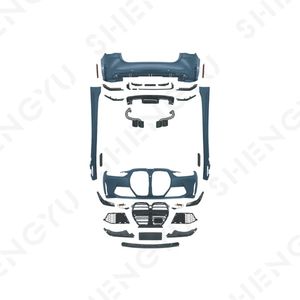 Pare-chocs de voiture PP pour BMW Série 4 Coupé G22 <span class=keywords><strong>2020</strong></span>+ au style M4, comprenant pare-chocs avant, pare-chocs arrière et jupes latérales - Product Image 2