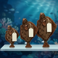 Peluche de Pez Plano Realista Personalizado, Muñeco de Peluche Suave de Animal Marino para Acuario, Souvenir, Regalo Novedoso, Proveedor, Fábrica, OEM, ODM