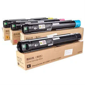 Genuine Quality Compatible Fuji Xerox C2260 Toner Ink Cartridges For FujiXerox Docucentre 2260 2263 2265 Color Copier Printers