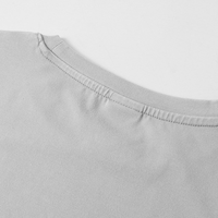 Camiseta Corta de Manga Corta para Mujer, YKH 240GSM, Alta Calidad, Alta Elasticidad, Color Sólido, Hombros Rectos, Corte Ajustado