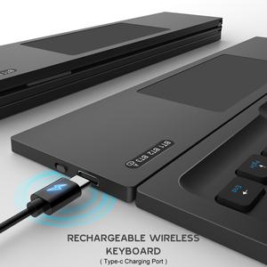 OEM Xách Tay Gấp Linh Hoạt Túi Phẳng Bluetooth Mini Bàn Phím Chuột Có Thể Gập Lại TV Bàn Phím Bàn Phím Không Dây Cho - Product Image 6