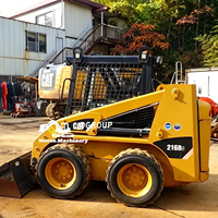 Cargadora Compacta Usada Cat 216B3 Original de EE. UU. con Sistema Hidráulico para Construcción en Venta