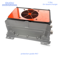 Chargeur de batterie OBC 3,3 kW pour voitures électriques et voiturettes de golf 72V/108V/144V/360V 360V avec refroidissement par ventilateur