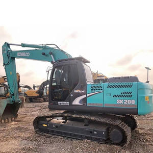 Excavadora hidráulica de cadenas usada Kobelco SK200-12 de 20 toneladas, modelo sk200-8, con piezas OEM, motor Hino Euro V para construcción. - Product Image 3