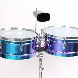 Sendi 13 + 14 pulgadas Timbal Set 4 pulgadas Negro 6 pulgadas Silver Cowbell Red Block 22mm Cymbal Stand 16 pulgadas Instrumento de percusión inoxidable - Product Image 3