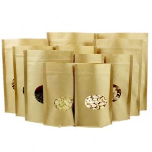 Sac en polyéthylène brun à fermeture éclair 14x19cm, vente chaude 2024, pack promotionnel - Product Image 3