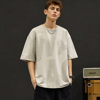 T-shirt Homme Oversize à Manches Courtes – Échantillon de Hauts Décontractés – Emballage pour T-shirt Personnalisé – T-shirt Homme Tendance Chine