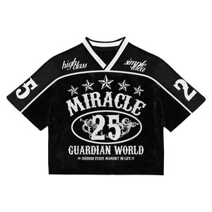 Camiseta Deportiva de Manga Corta para Hombre, Cuello Redondo, Informal, de Fútbol, Transpirable, de Malla, con Contraste de Color, 100% Algodón, con Logotipo Personalizado, Impresión DTG - Product Image 6