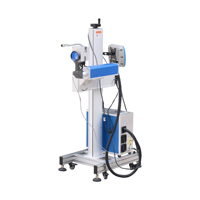 Vente directe usine Nouvelle machine de marquage laser à fibre volante 50W haute vitesse pour métal et plastique DXF/PLT/DST/BMP/AI 0,01 mm