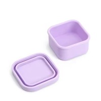 Boîte à lunch portable en silicone scellée pour les employés de bureau en plein air avec micro-ondes Conteneur de stockage d'aliments complémentaires pour bébés avec couvercle