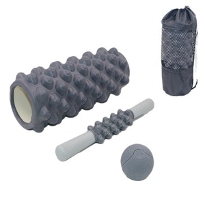 Both <b>Massage</b> Roller <b>Set</b> EVA Foam Roller With Stick And Ball Mesh Bag For Yoga Pilates Fascia Relief Unisex Universal - Product Image 5