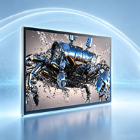 Écran publicitaire numérique LCD mural intérieur OEM pour magasins de détail, expositions, médias, ascenseurs, animation, SDK, agences
