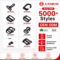 Attache de sac à dos réglable de remplacement pour bandoulière, logo personnalisé, matériau POM, connecteur extérieur, OEM ODM, fourniture d'usine, en stock