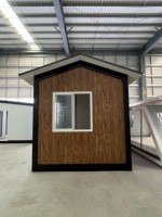 Maison préfabriquée moderne en acier de 20 pieds avec toit incliné, cabane modulaire, maison conteneur portable étanche pour habitation ou bureau