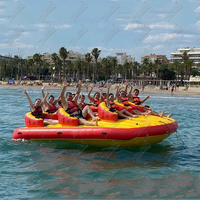 Zhenmei gonflable fou remorquable UFO PVC Sport nautique dérive curseur pour 7-11 sièges Ski Tube remorquable pour des aventures passionnantes