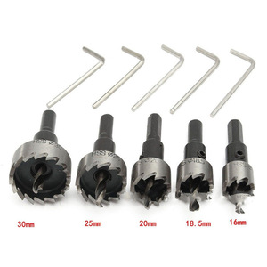 Diy Hole <b>Saws</b> 30 Mm Hss High Speed Steel For Sheet Metal Stainless Steel Drilling And Enlarging Bits 5 Piece Set - Product Image 3