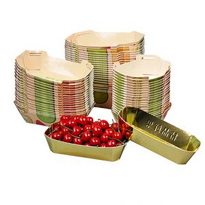 Tazón de Papel Kraft Cuadrado Desechable, Biodegradable y Reciclable, de Pared Simple, con Revestimiento de PE a Prueba de Fugas, Apto para Alimentos, para Sushi - Product Image 1