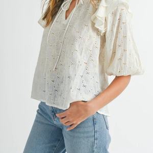 Chemisiers pour femmes de haute qualité, best-sellers, manches courtes, col en V, tops amples exquis pour l'été - Product Image 3